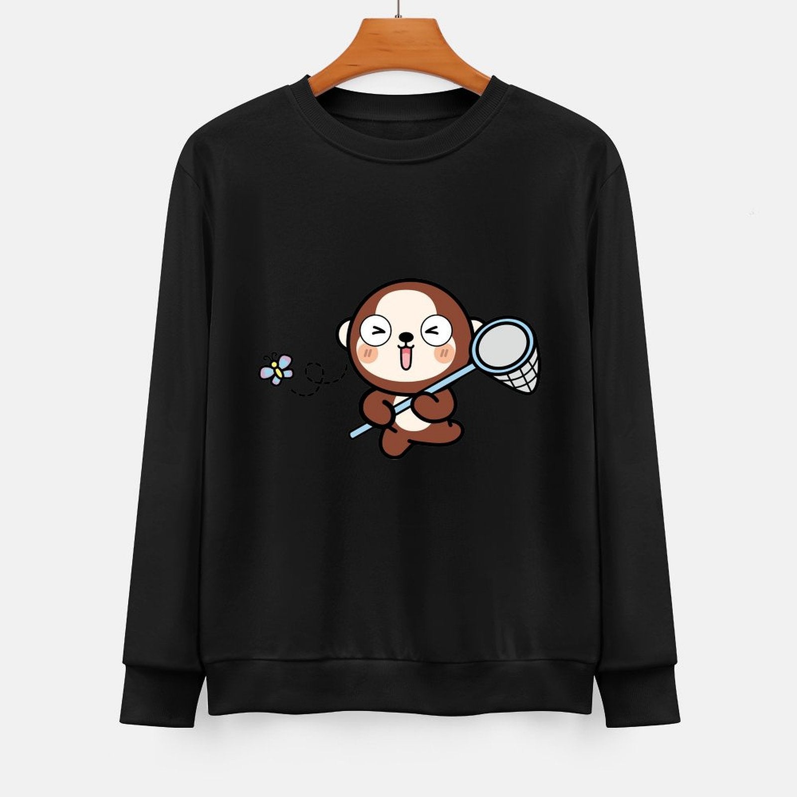 Front Patterned Long Sleeve TopSmoothWear Modern